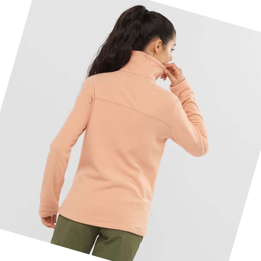 Sudadera Con Capucha Salomon ESSENTIAL COSY FLEECE Mujer Rosas | MX 2511DFM